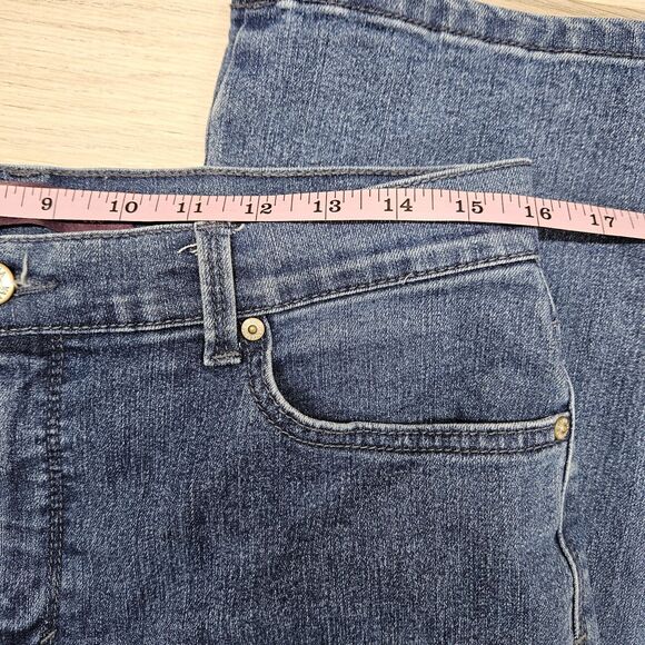 Gloria Vanderbilt Womens Blue Amanda Straight Leg Jeans Size 12 - Picture 5 of 8
